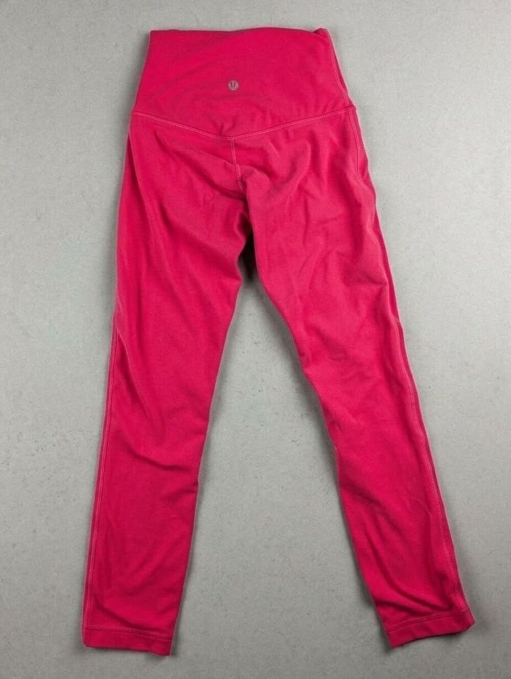 Lululemon Leggings Pink Red High Rise 21in Inseam Pilates Princess Athleisure